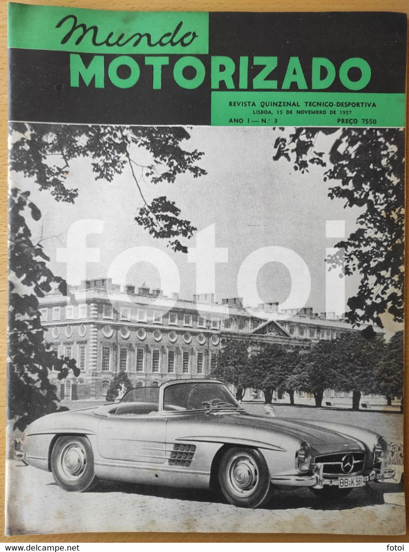 1957 MERCEDES BENZ 300 SL COVER MUNDO MOTORIZADO MAGAZINE MOTO MOTORCYCLE - Revues & Journaux