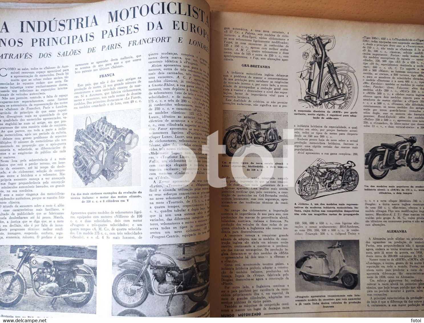 1957 MERCEDES BENZ 300 SL COVER MUNDO MOTORIZADO MAGAZINE MOTO MOTORCYCLE - Zeitungen & Zeitschriften