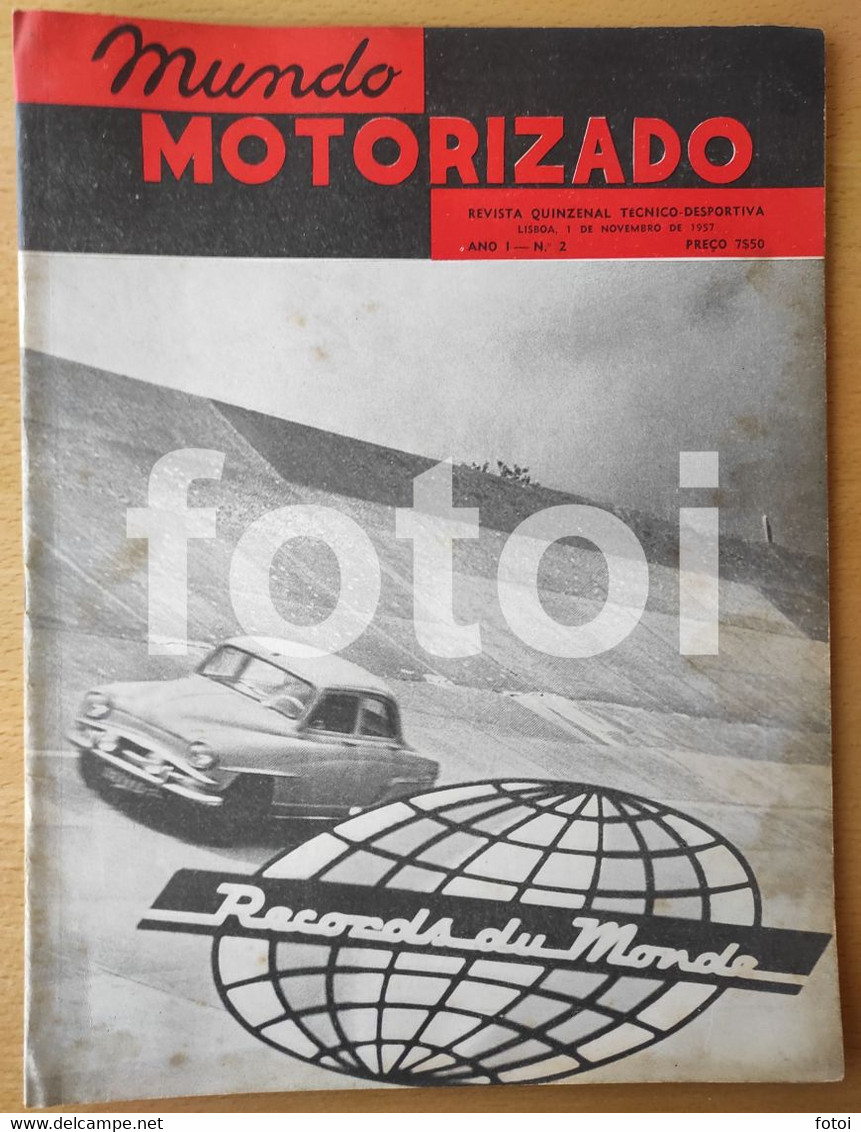 1957 SIMCA ARONDE COVER MUNDO MOTORIZADO MAGAZINE VESPA 400 BORGWARD ISABELLA FANGIO - Tijdschriften