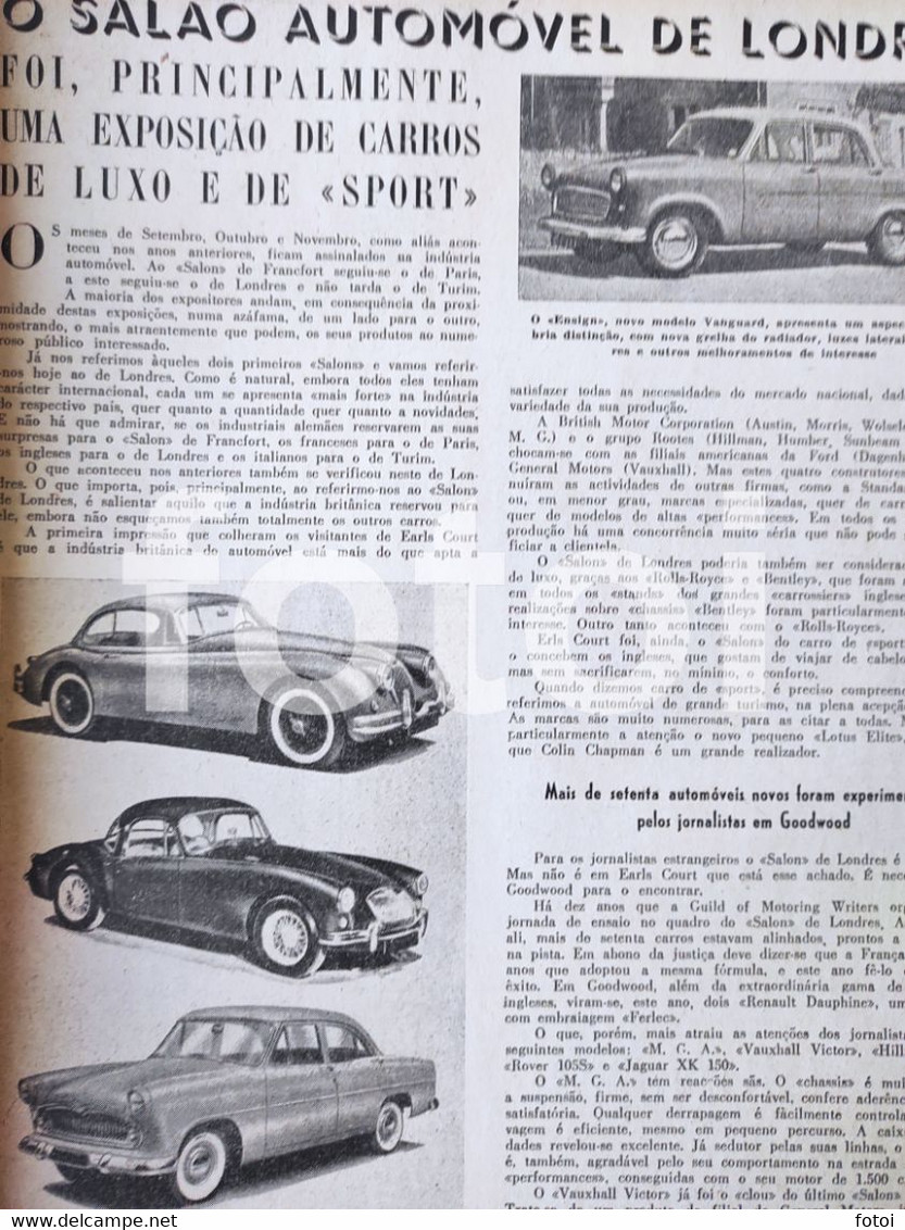 1957 SIMCA ARONDE COVER MUNDO MOTORIZADO MAGAZINE VESPA 400 BORGWARD ISABELLA FANGIO - Revues & Journaux