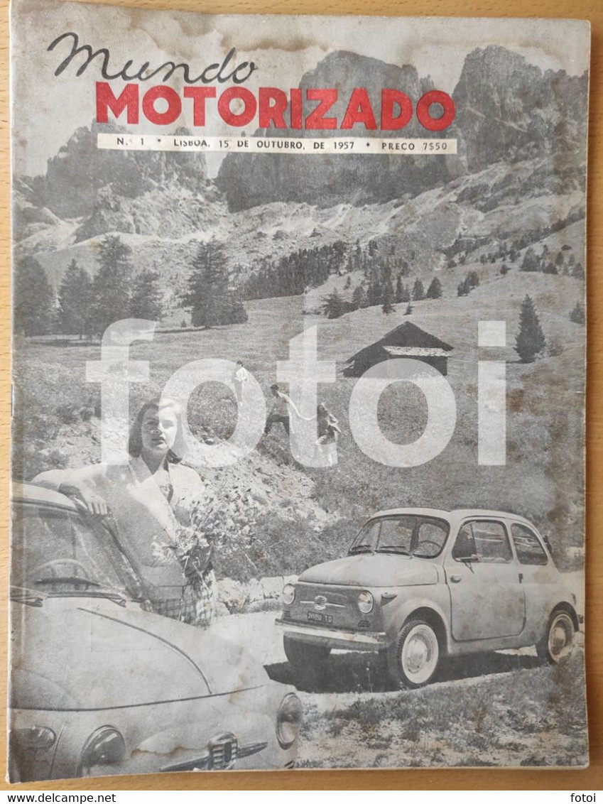 1957 FIAT 500 COVER 1º MUNDO MOTORIZADO MAGAZINE FORD TAUNUS 17M EDSEL - Revues & Journaux