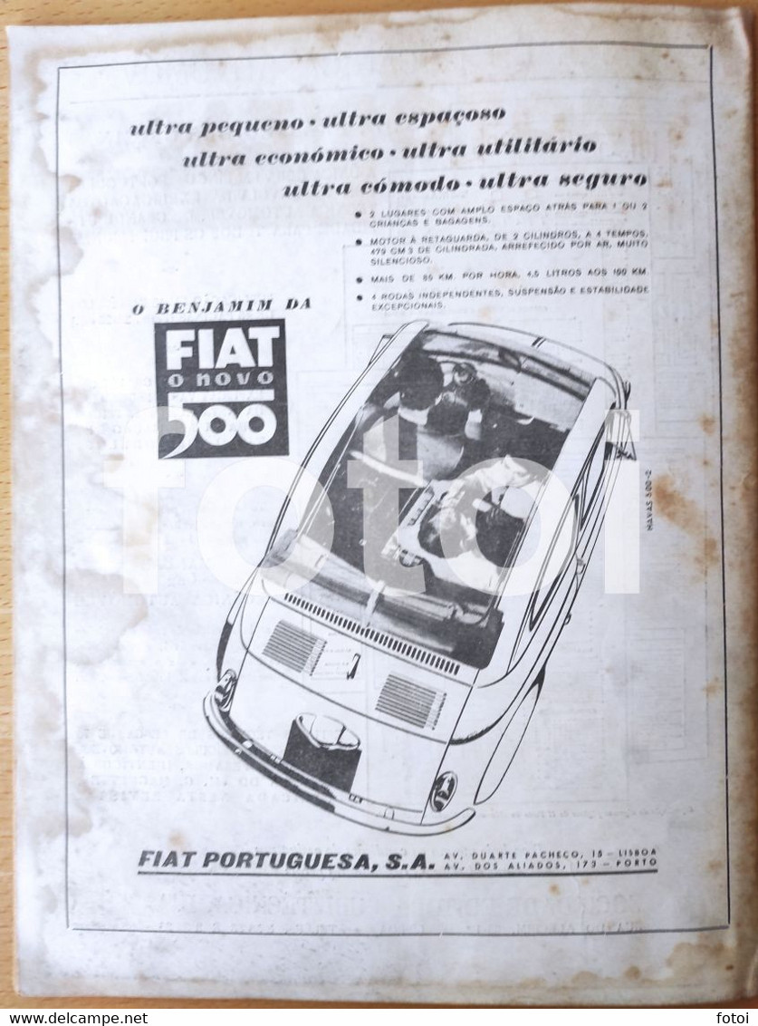 1957 FIAT 500 COVER 1º MUNDO MOTORIZADO MAGAZINE FORD TAUNUS 17M EDSEL