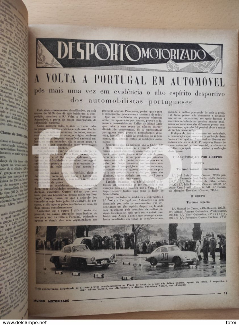 1958 STANDARD VANGUARD ESTATE CAR COVER MUNDO MOTORIZADO MAGAZINE LOTUS VOLTA PORTUGAL - Tijdschriften