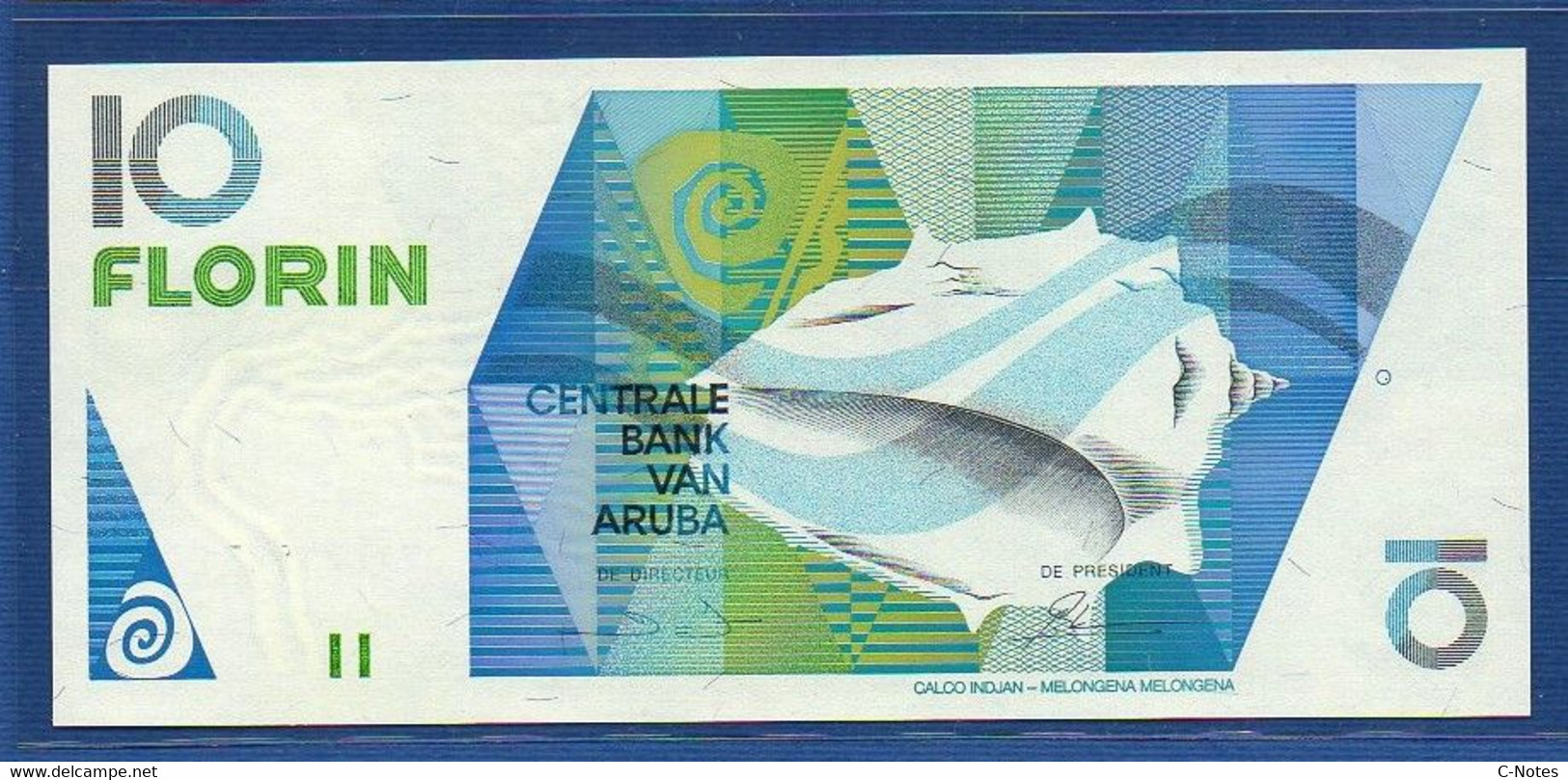 ARUBA - P. 7 – 10 FLORIN 1990 UNC Serie N. 0217755234 - Aruba (1986-...)