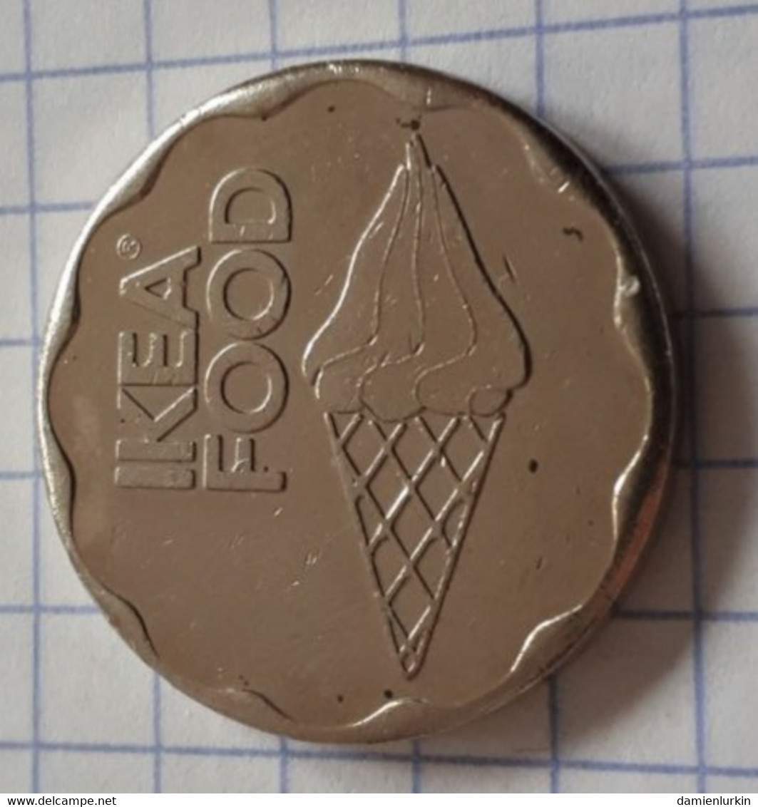 ETATS-UNIS ? RARE JETON IKEA FOOD 24MM FRAPPE MEDAILLE 2 FACES IDENTIQUES - Professionali/Di Società