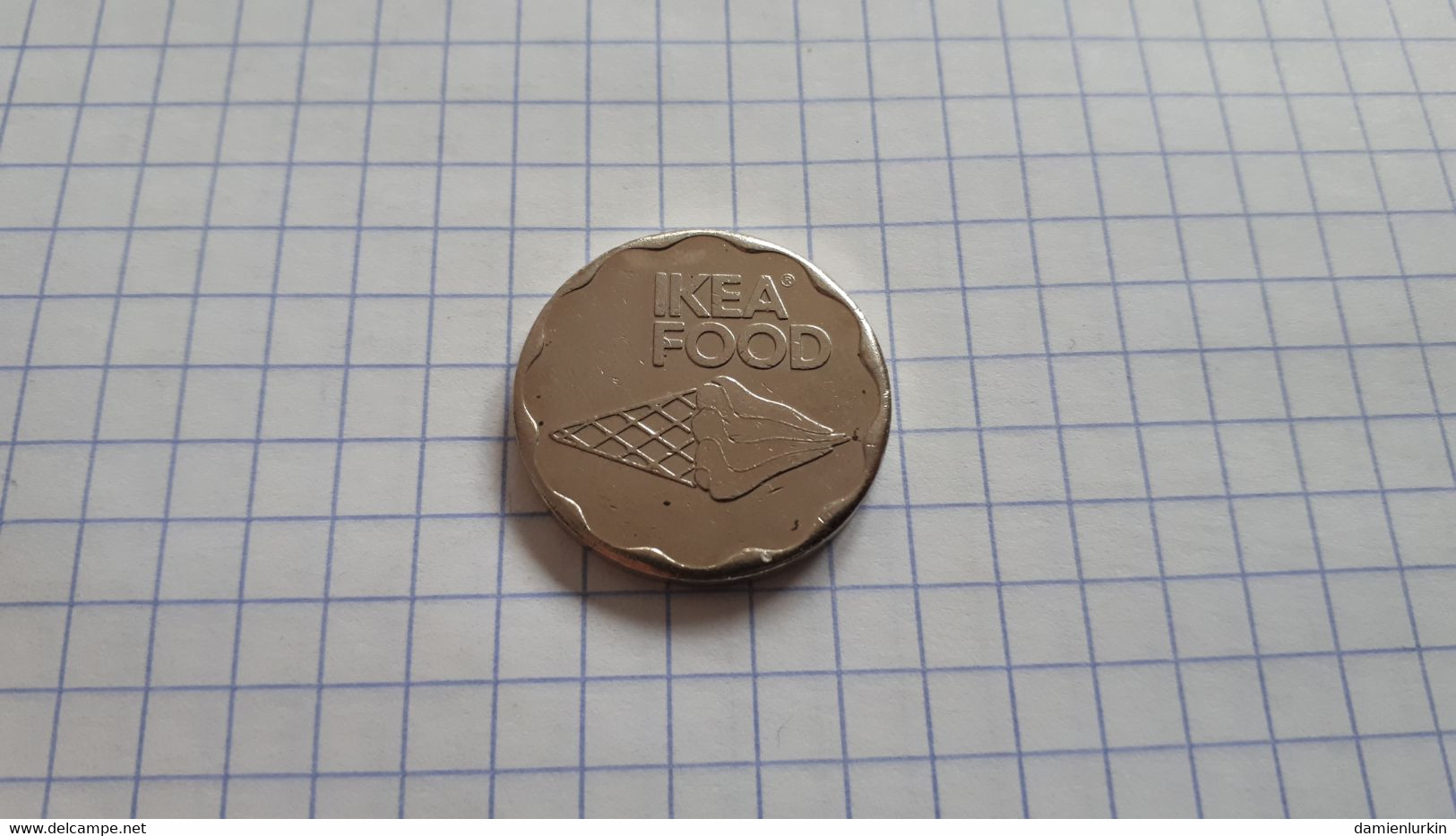 ETATS-UNIS ? RARE JETON IKEA FOOD 24MM FRAPPE MEDAILLE 2 FACES IDENTIQUES - Professionali/Di Società