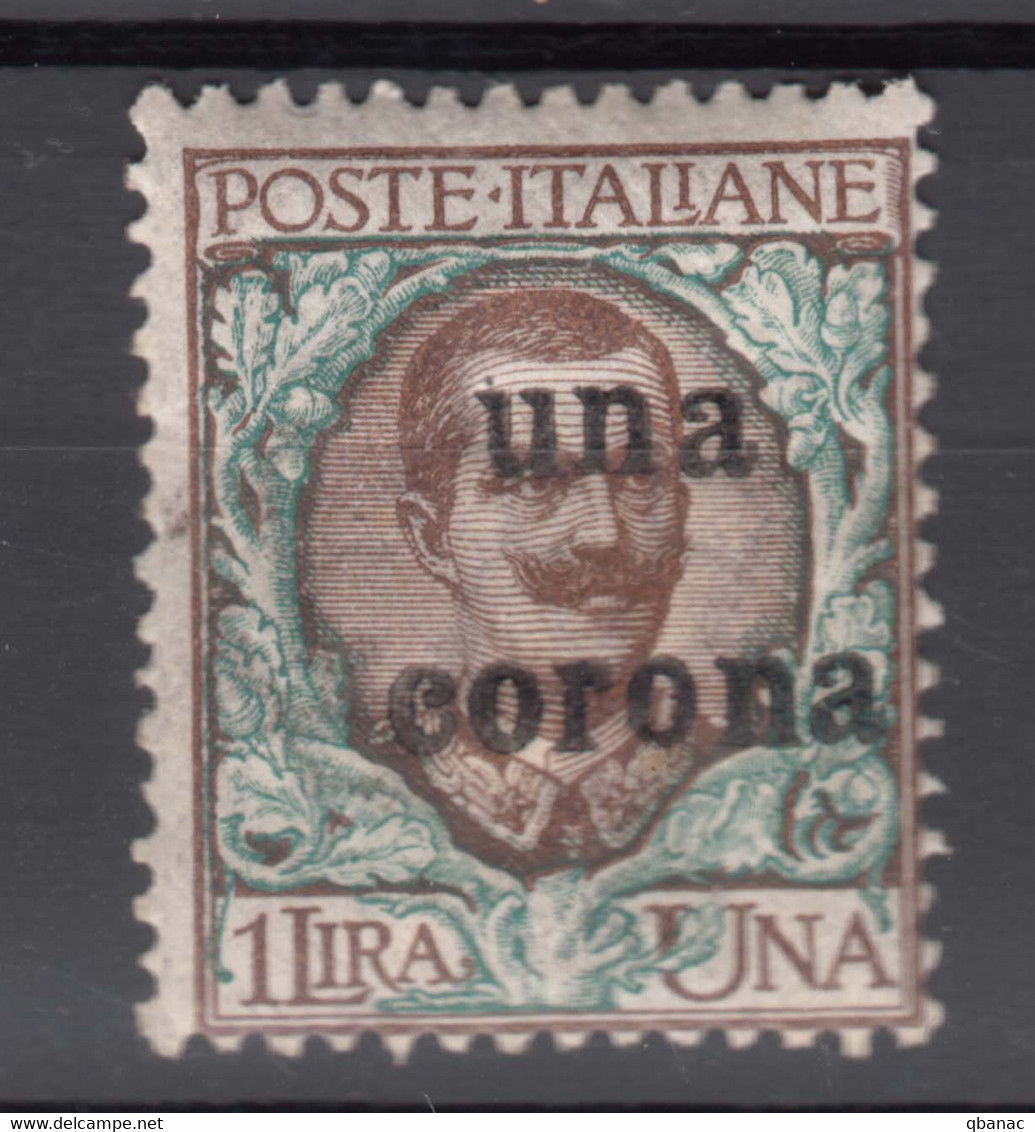 Italy Occupation In WWI - Dalmazia, Dalmacija, Dalmatia 1919 Sassone#1 Mint Hinged - Dalmatia