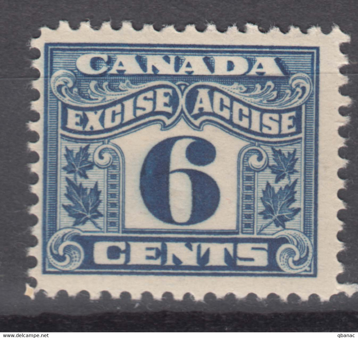 Canada Excise Revenue Stamp, Mint Never Hinged - Steuermarken