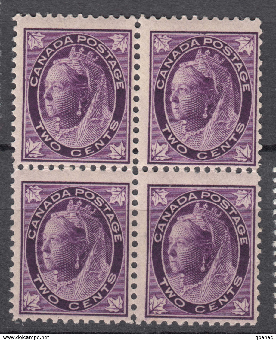 Canada 1897 Mi#56 Mint Never Hinged Piece Of 4 - Neufs