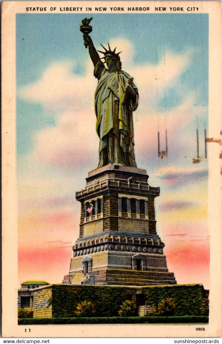 New York City Statue Of Liberty 1948 - Estatua De La Libertad