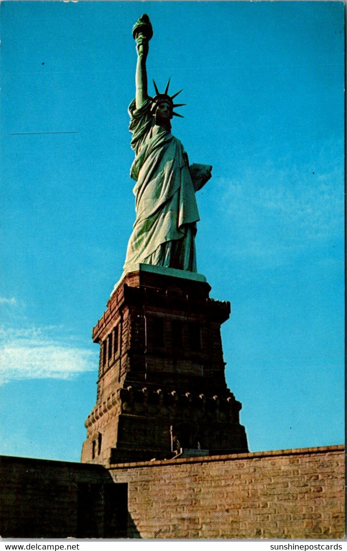 New York City Statue Of Liberty At Night - Vrijheidsbeeld