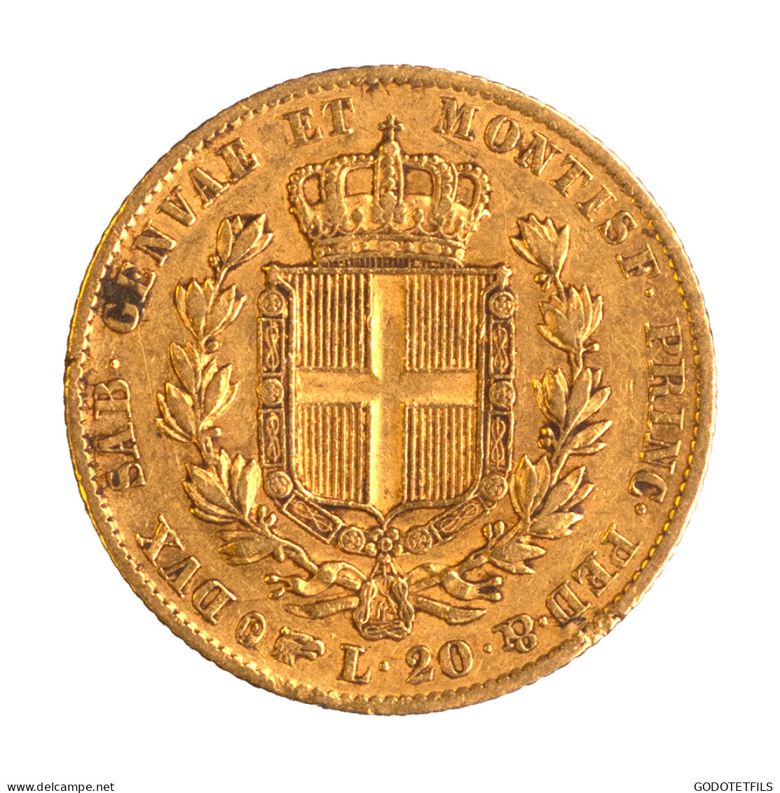 Italie - Royaume De Sardaigne 20 Lire Charles Albert 1834 - Other & Unclassified