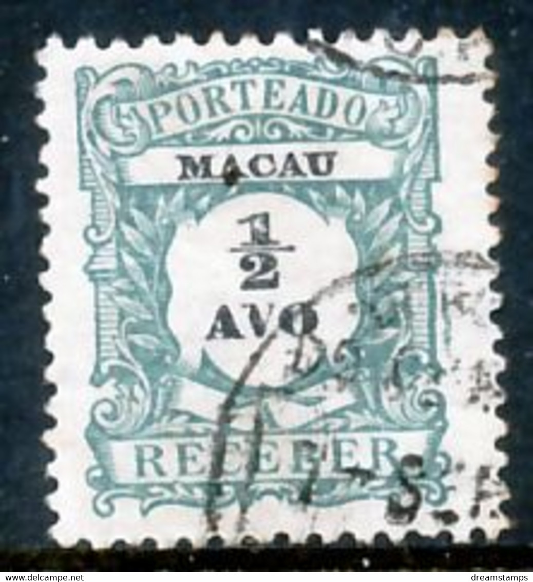 !										■■■■■ds■■ Macao Postage Due 1904 AF#01 ø Regular Issue 1/2 Avo (x2563) - Timbres-taxe