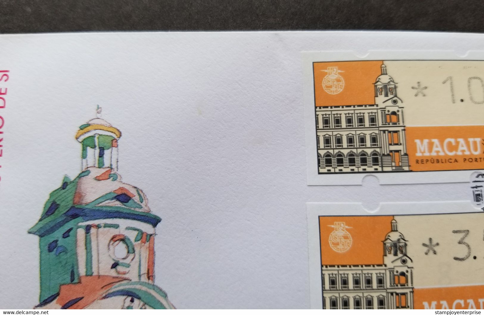 Macau Macao Post Office 1993 Machine (ATM Frama Label FDC) *see Scan - Covers & Documents
