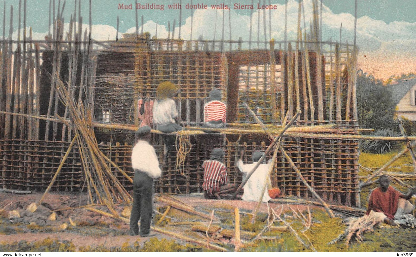 Afrique - SIERRA-LEONE - Mud Building With Double Wallls - Sierra Leone