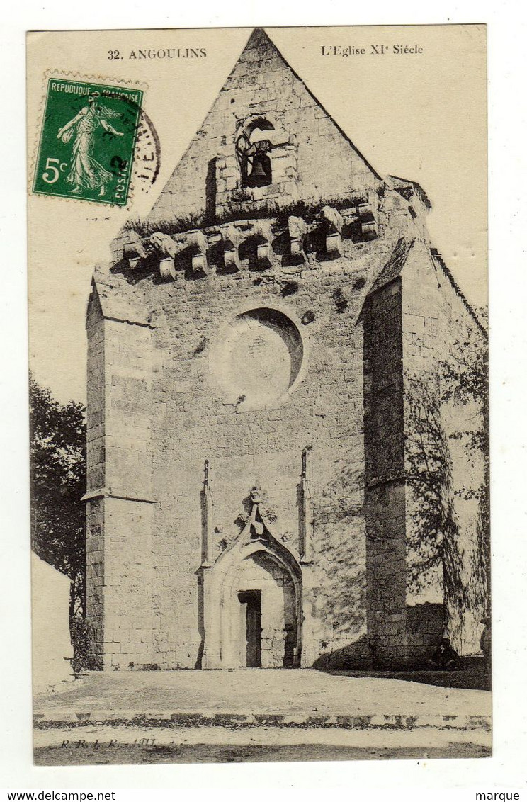Cpa N° 32 ANGOULINS L ' Eglise XIe Siècle - Angoulins