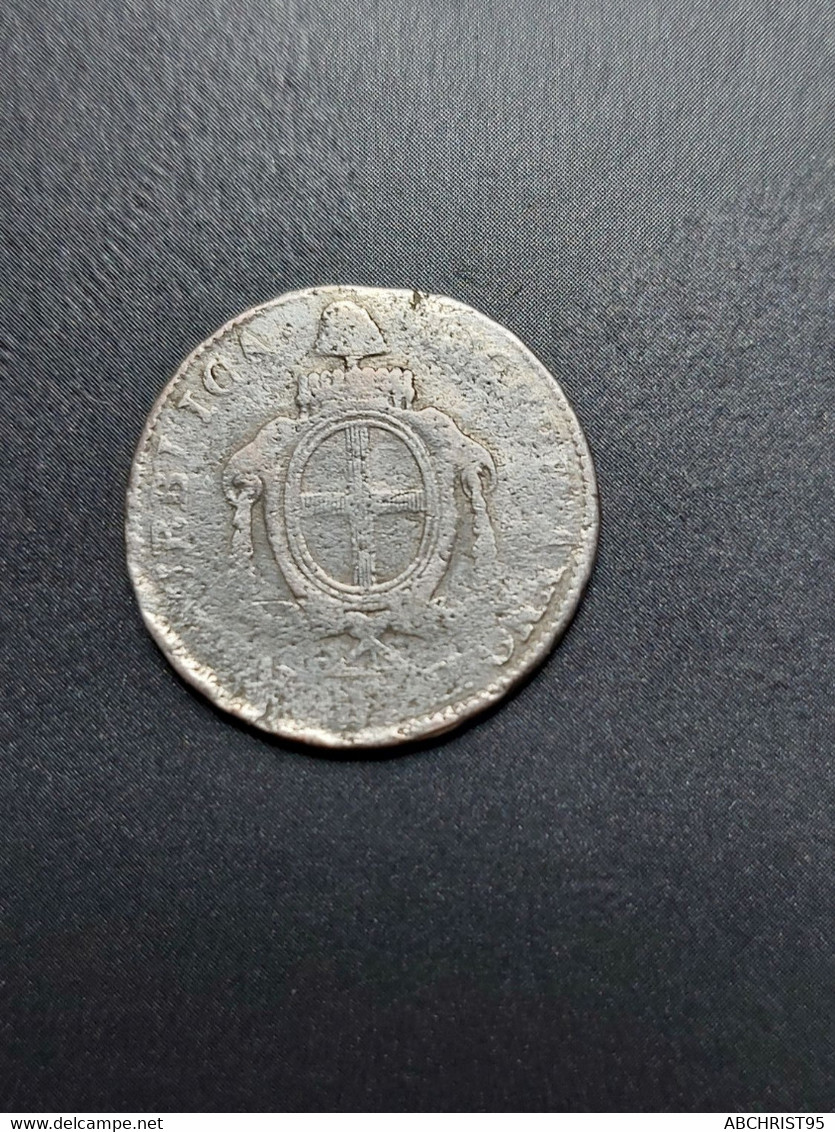 TRES RARE.10 SOLDI 1799.(REPUBLIQUE DE GENES). - Genova