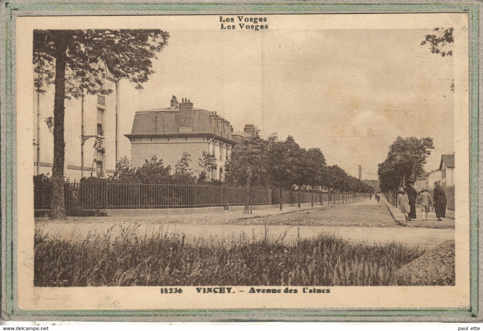 CPA - (88) VINCEY - Aspect De L'avenue Des Usines Dans Les Années 30 - Vincey