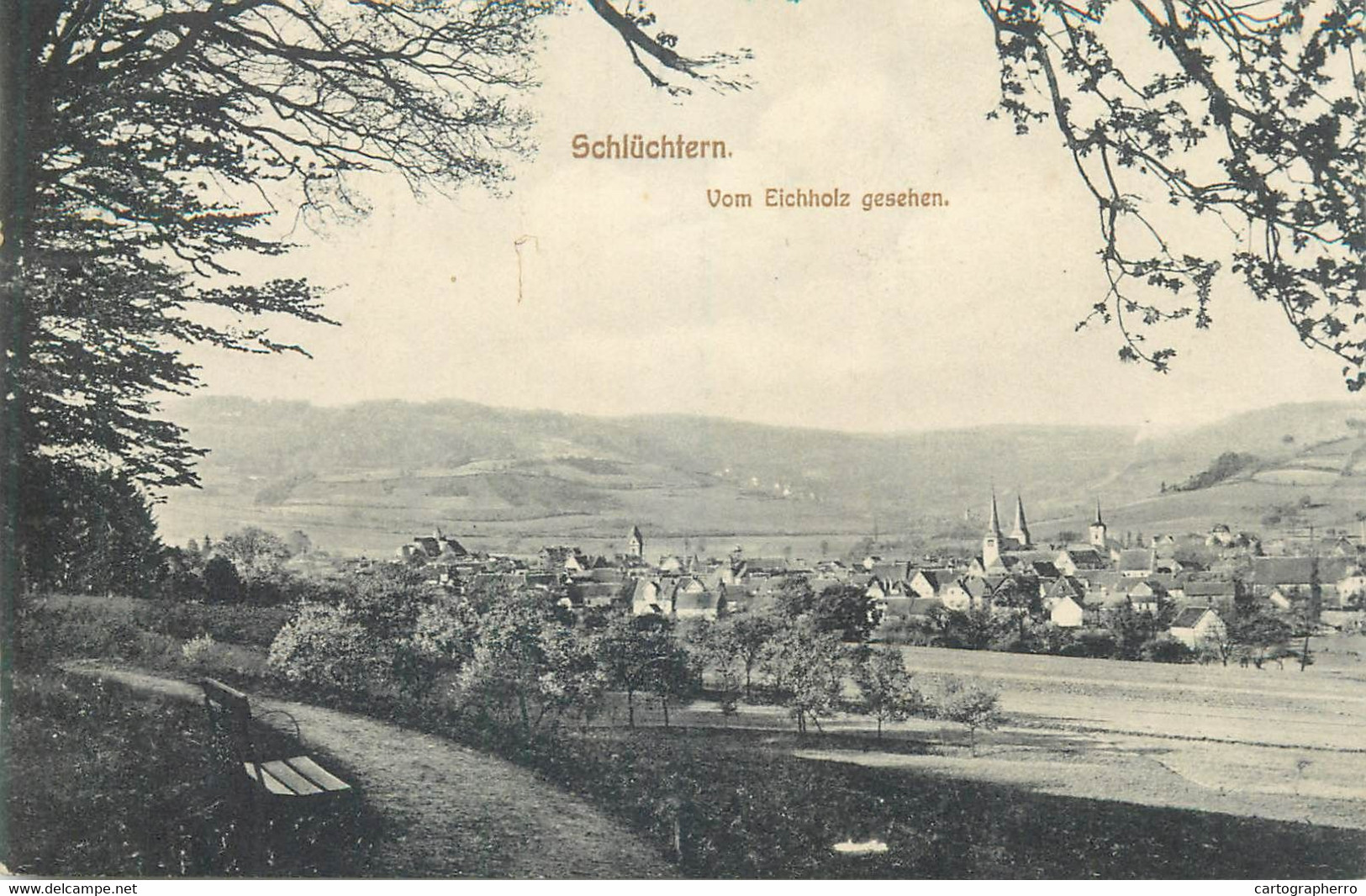 Postcard Germany Schluchtern Vom Eichholz Gesehen - Schlüchtern