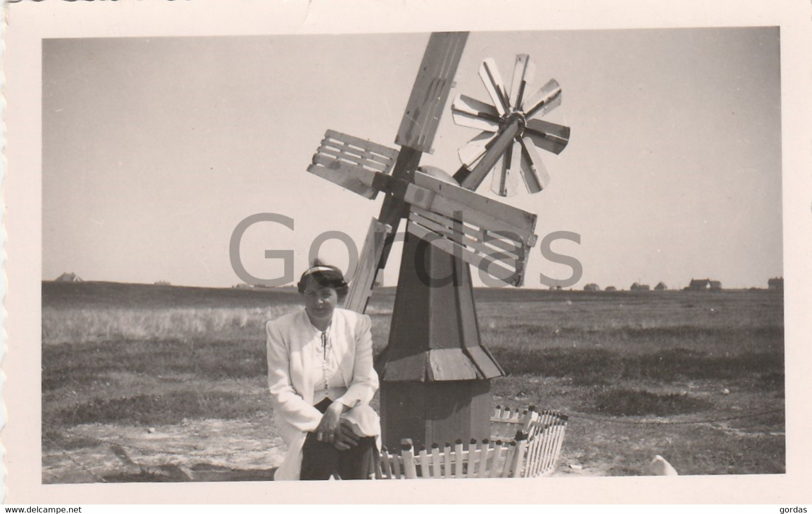 Germany - Sylt - Wenningsted - Braderup - Windmill - Windmuhle - Photo Carl Hausen 60x80mm - Nordfriesland