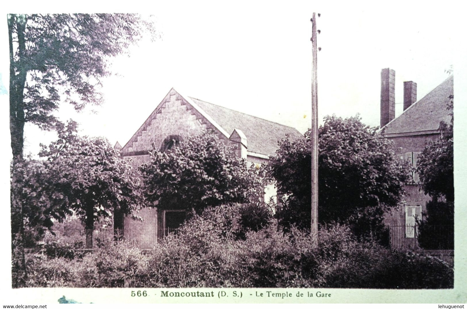 MONCOUTANT - Le Temple Protestant De La Gare - Moncoutant