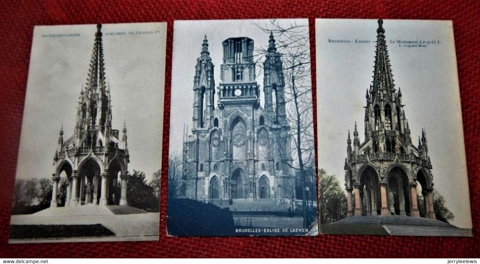BRUXELLES -  LAEKEN  -  Lot De 3  Cartes : Monument Léopold I Et Eglise De Laeken - Laeken