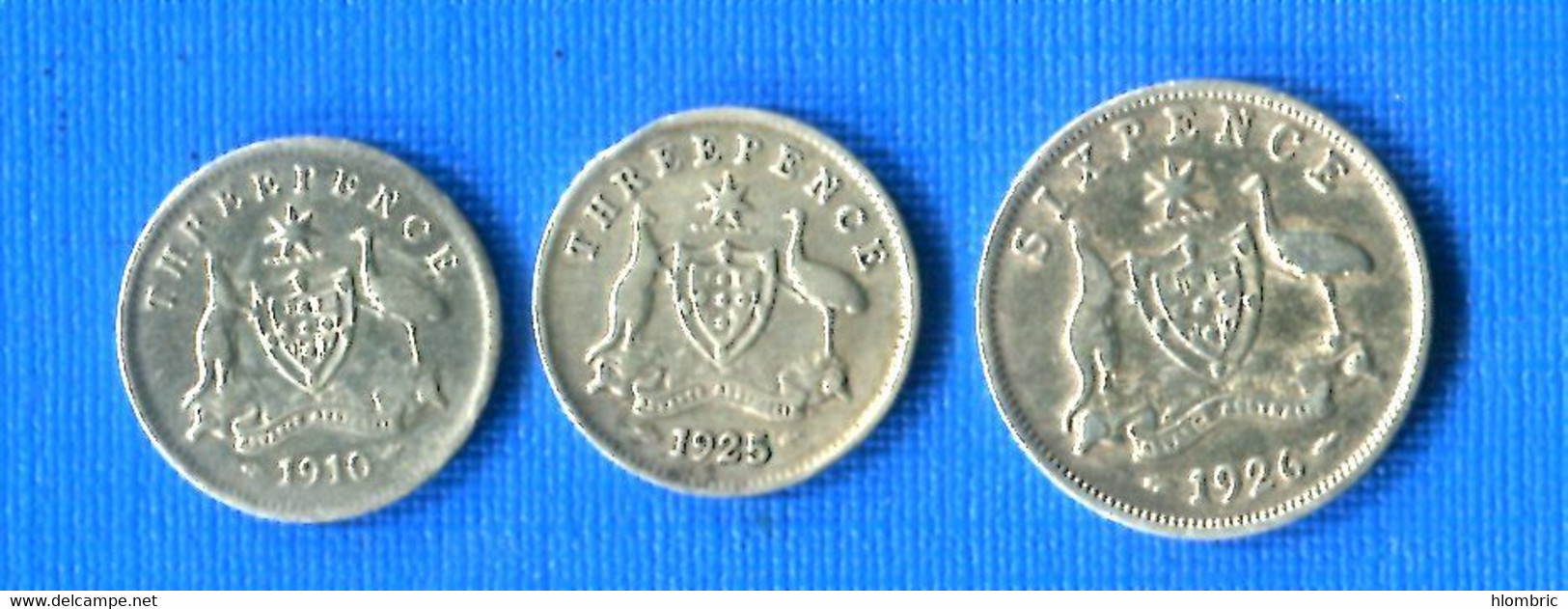 Australie  3  Pieces  Arg - Non Classificati