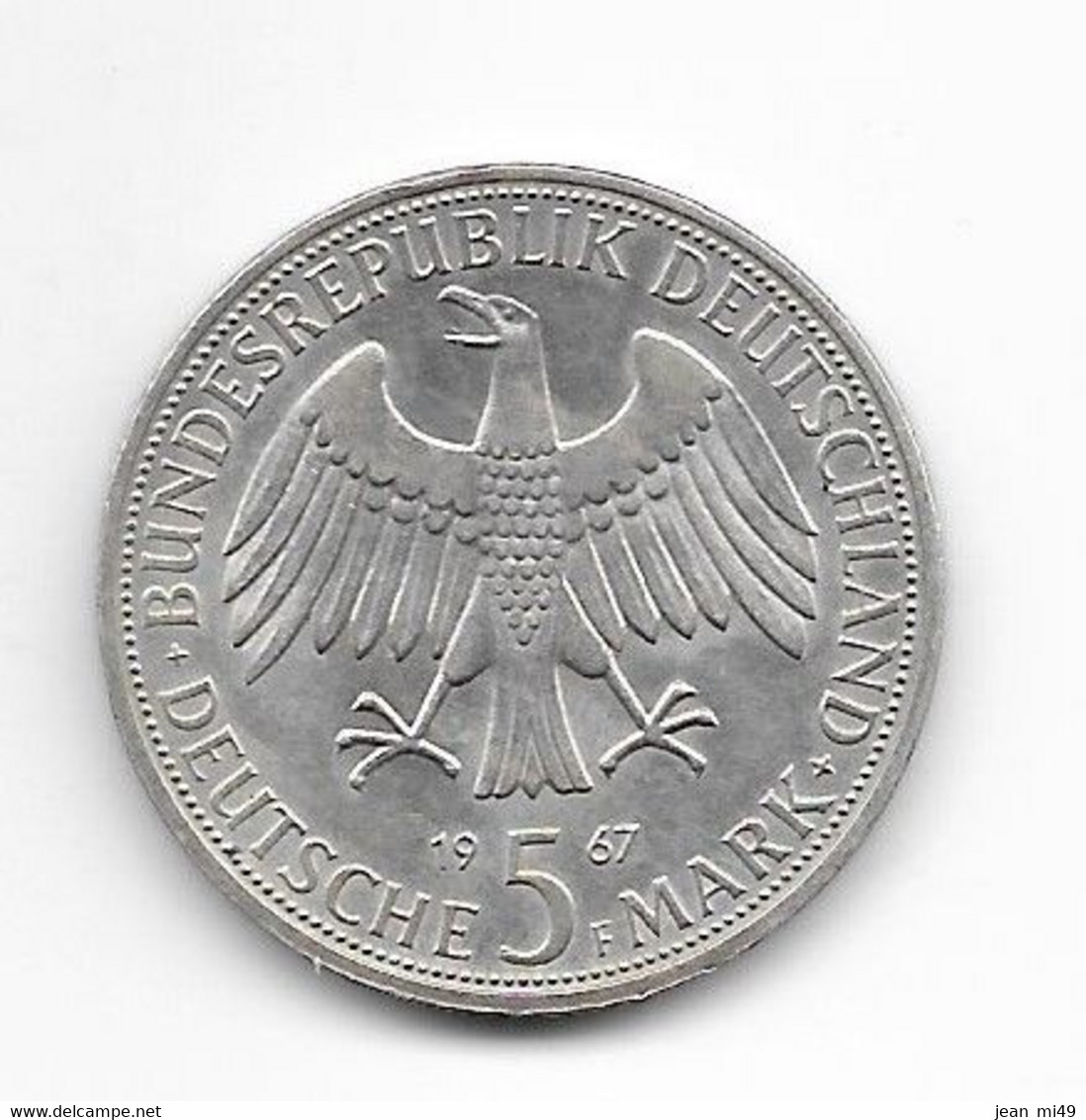 Monnaie, République Fédérale Allemande, 5 Mark, 1967, Stuttgart, Wilhelm Und D'alexander Von Humbolt - Commemorations