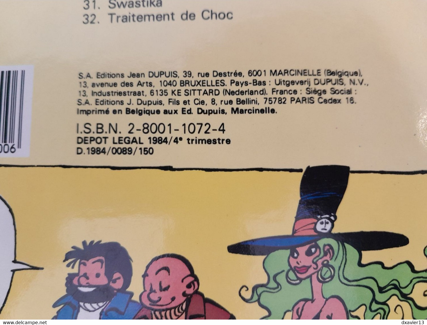 Bande Dessinée Dédicacée -  Tif Et Tondu 32 - Traitement De Choc (1984) - Widmungen