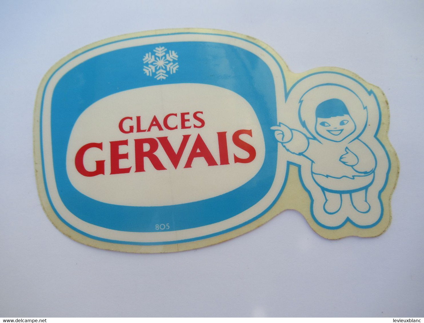 Autocollant Ancien / Alimentaire/ Glaces GERVAIS/Esquimau/ Vers 1980-1985                          ACOL214 - Stickers