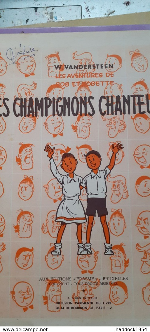 Les Champignons Chanteurs BOB Et BOBETTE WILLY VANDERSTEEN éditions Erasme 1960 - Bob Et Bobette