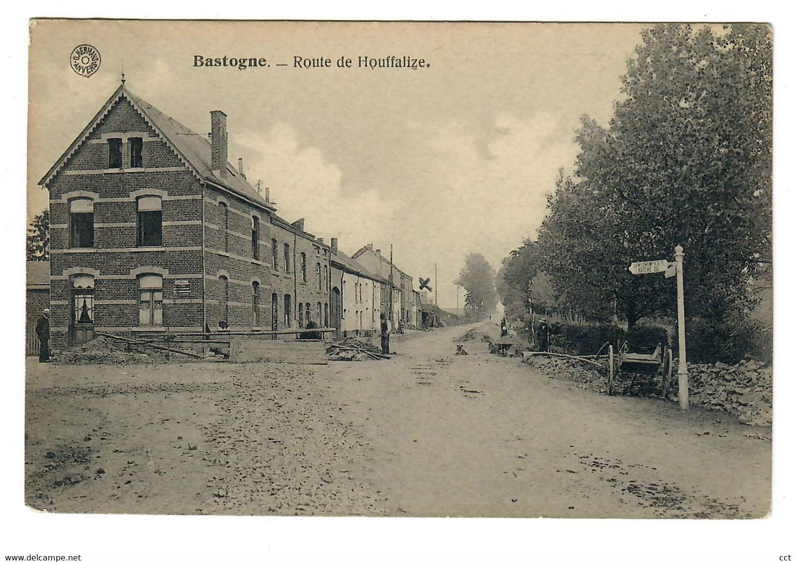 Bastogne  Route De Houffalize    Edit G Hermans Anvers - Bastenaken