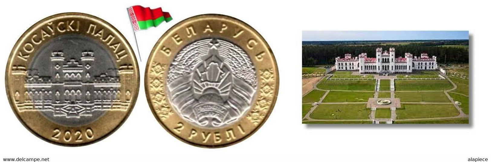 Belarus - 2 Roubles 2020 (Kossovo Castle - UNC) - Belarus