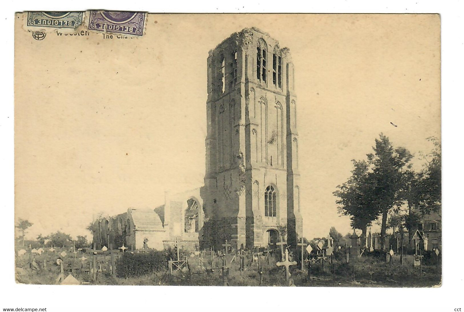 Woesten Vleteren    The Church  De Kerk  Uitg Sansen-Vanneste Poperinghe - Vleteren