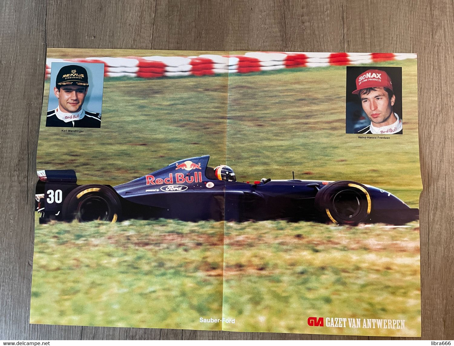 Poster / Affiche - Karl WENDLINGER - Heinz-Harald FRENTZEN - Sauber-Ford - 55 X 40 Cm. - Automobilismo - F1