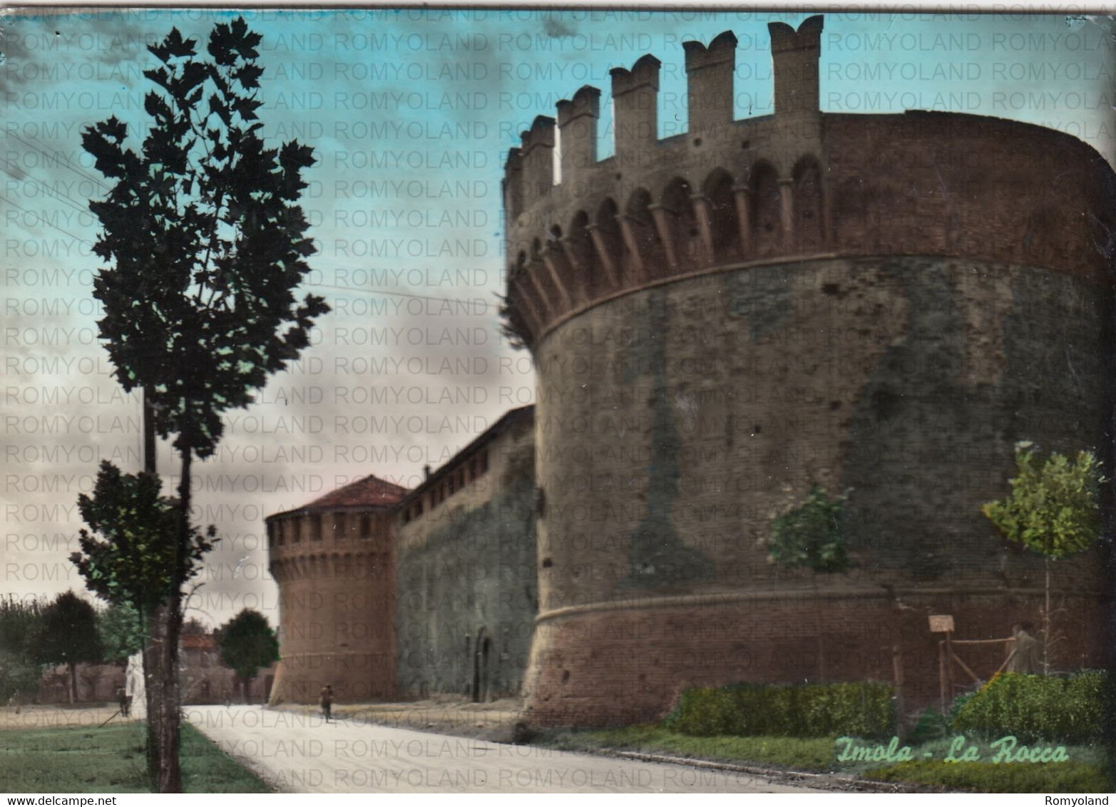 CARTOLINA  IMOLA,EMILIA ROMAGNA,LA ROCCA-STORIA,MEMORIA,CULTURA,RELIGIONE,IMPERO ROMANO,BELLA ITALIA,VIAGGIATA 1965 - Imola