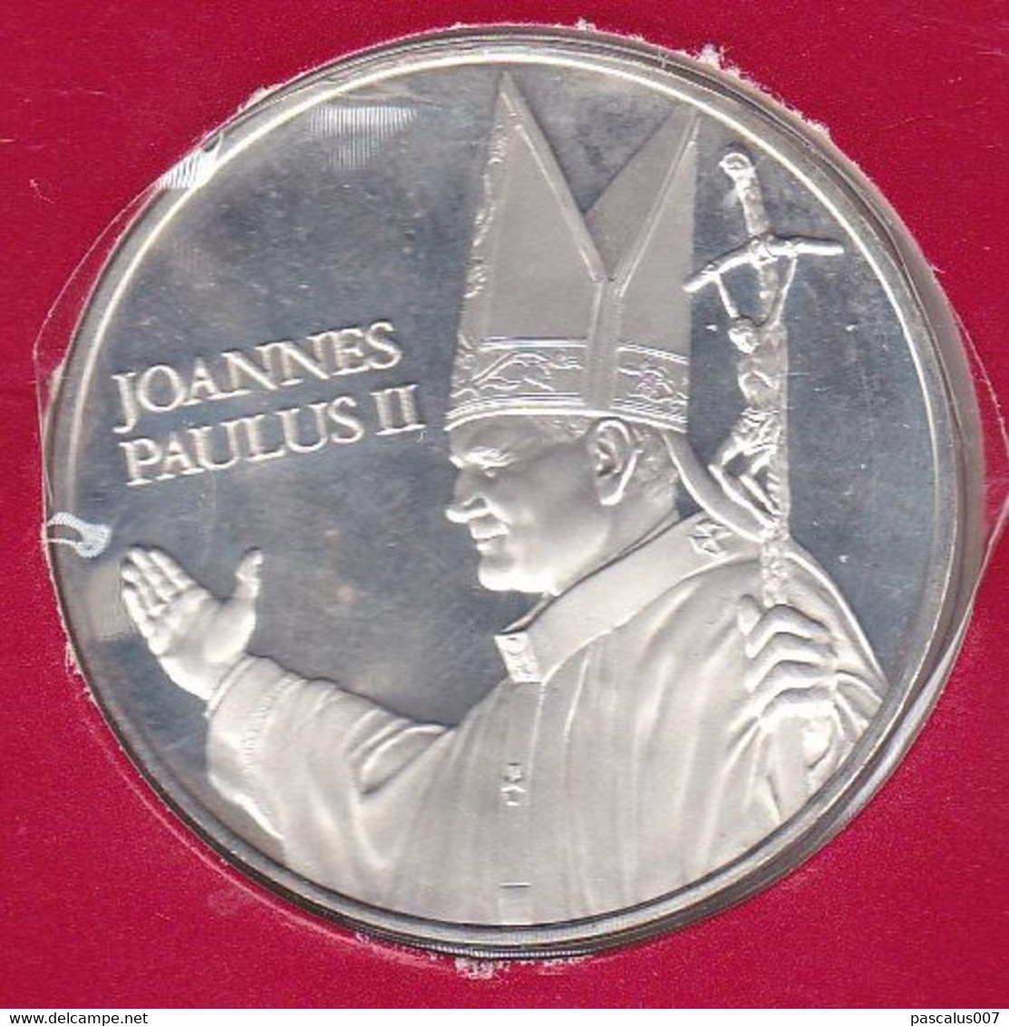 B01-412 Numisletter Pièce Argent De 30gr FDC 1ère Visite Papale Pape Jean-Paul II 30-03-1985 Bruxelles 1030 Brussel - Numisletters