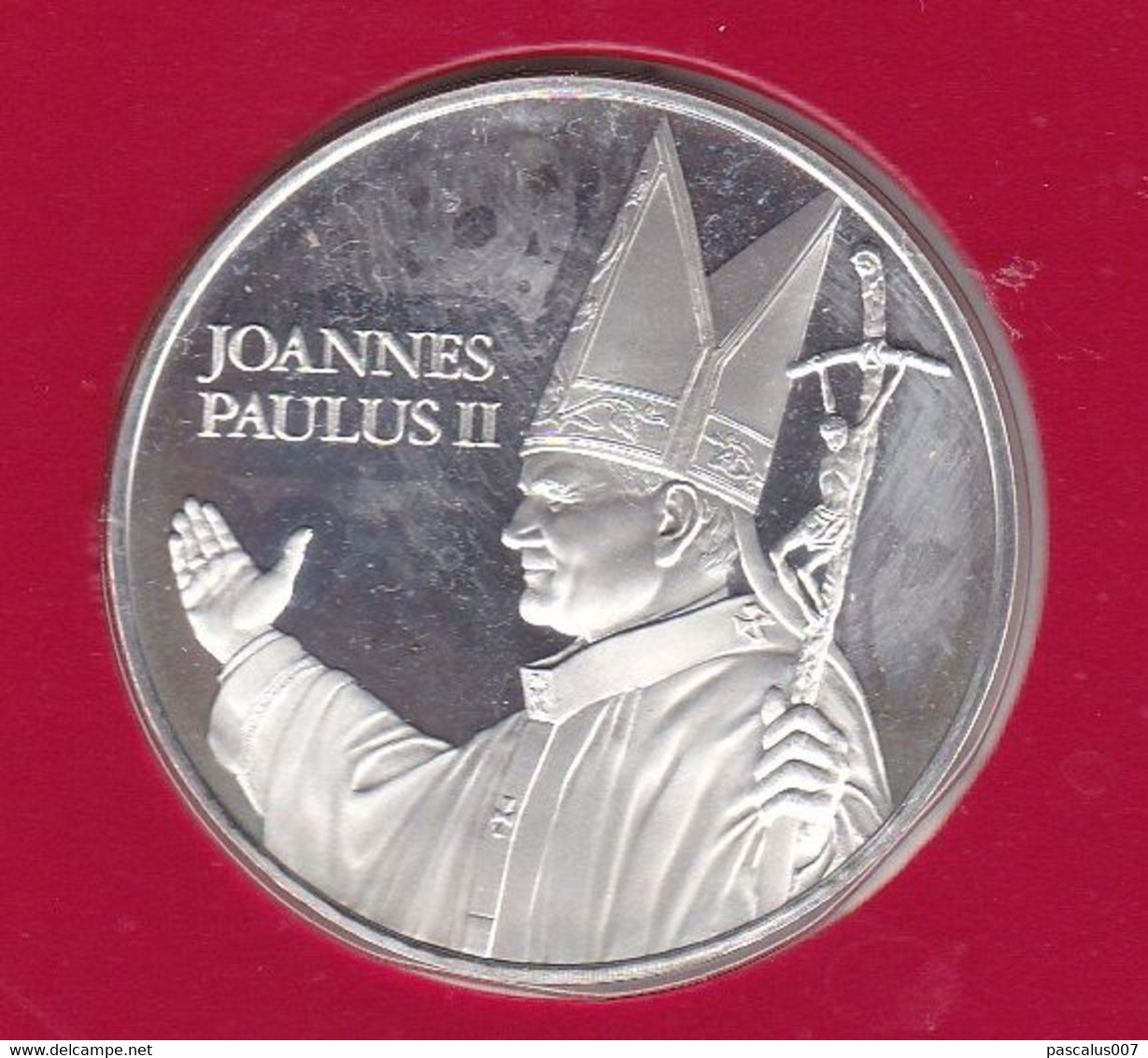 B01-412 Numisletter Pièce Argent De 30gr FDC 1ère Visite Papale Pape Jean-Paul II 30-03-1985 Bruxelles 1030 Brussel - Numisletter