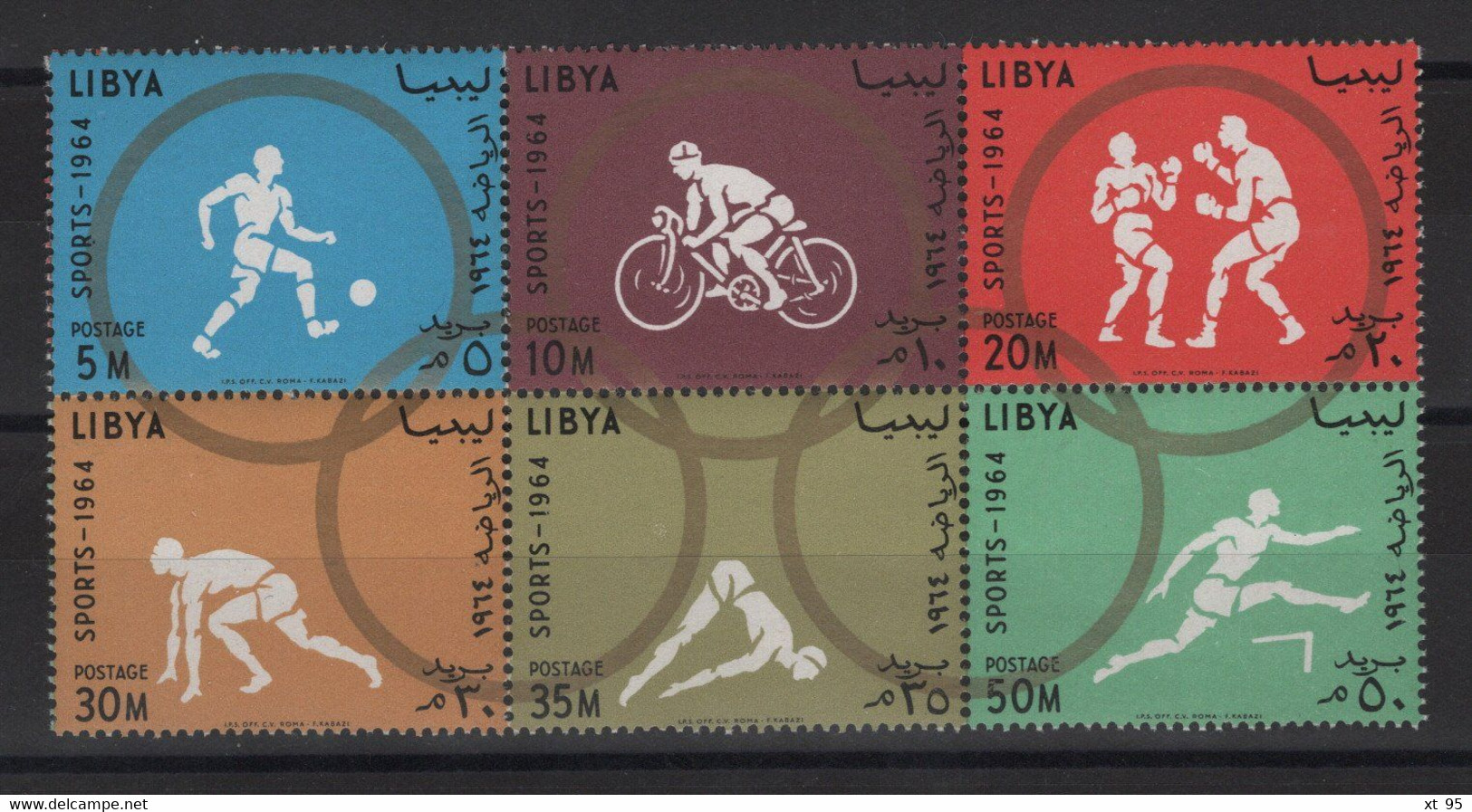 Libye - N°246 à 251 - Jeux Olympiques - ** Neufs Sans Charniere - Cote 4.25€ - Libye