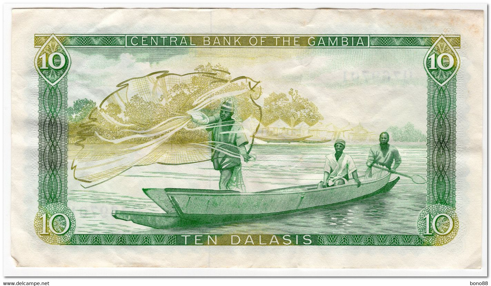 GAMBIA,10 DALASIS,1987-90,P.10b,VF - Gambia