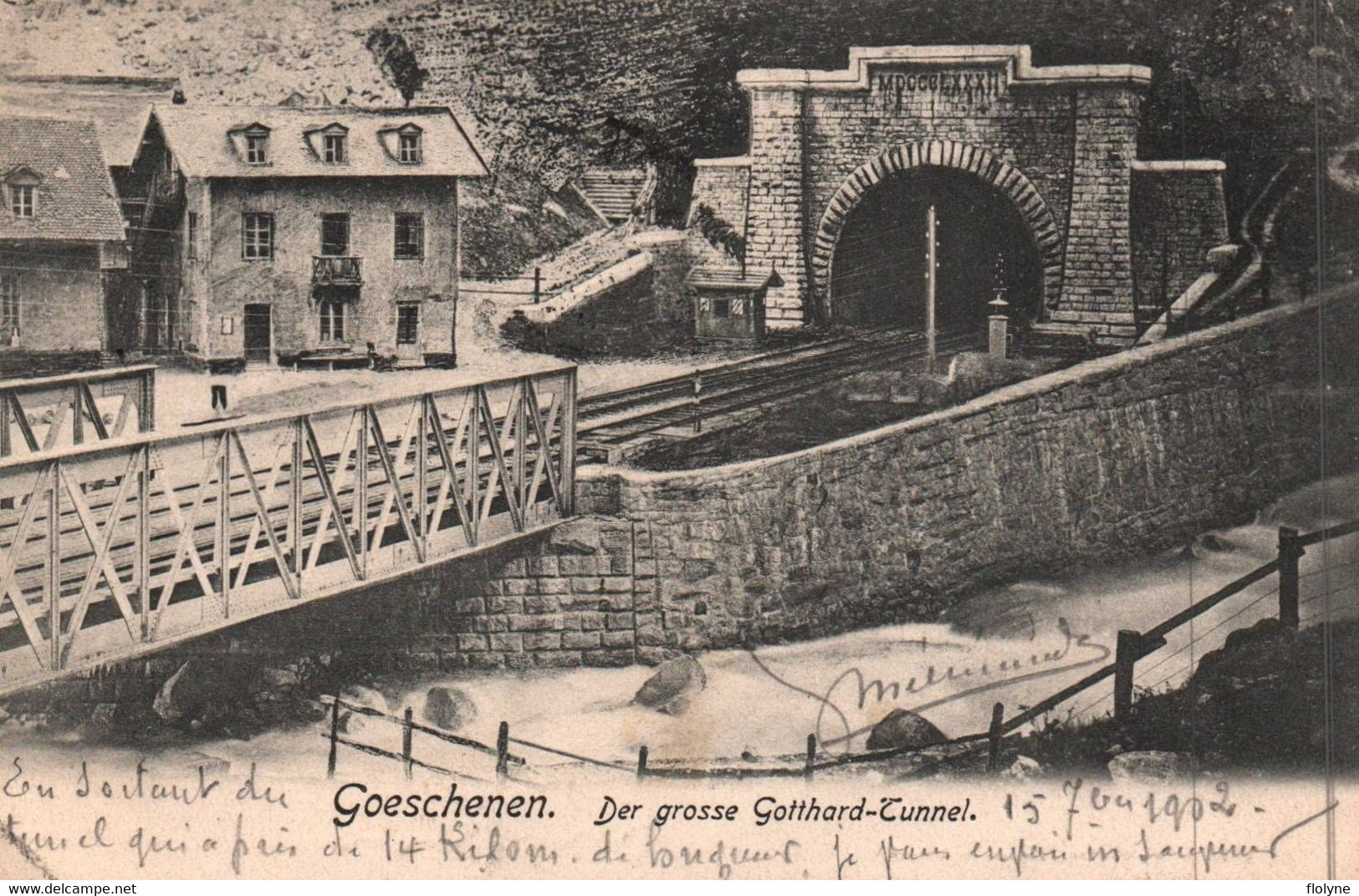 Goeschenen - Der Grosse Gotthard Tunnel - Ligne Du Chemin De Fer - 1902 - Suisse Switzerland - Göschenen