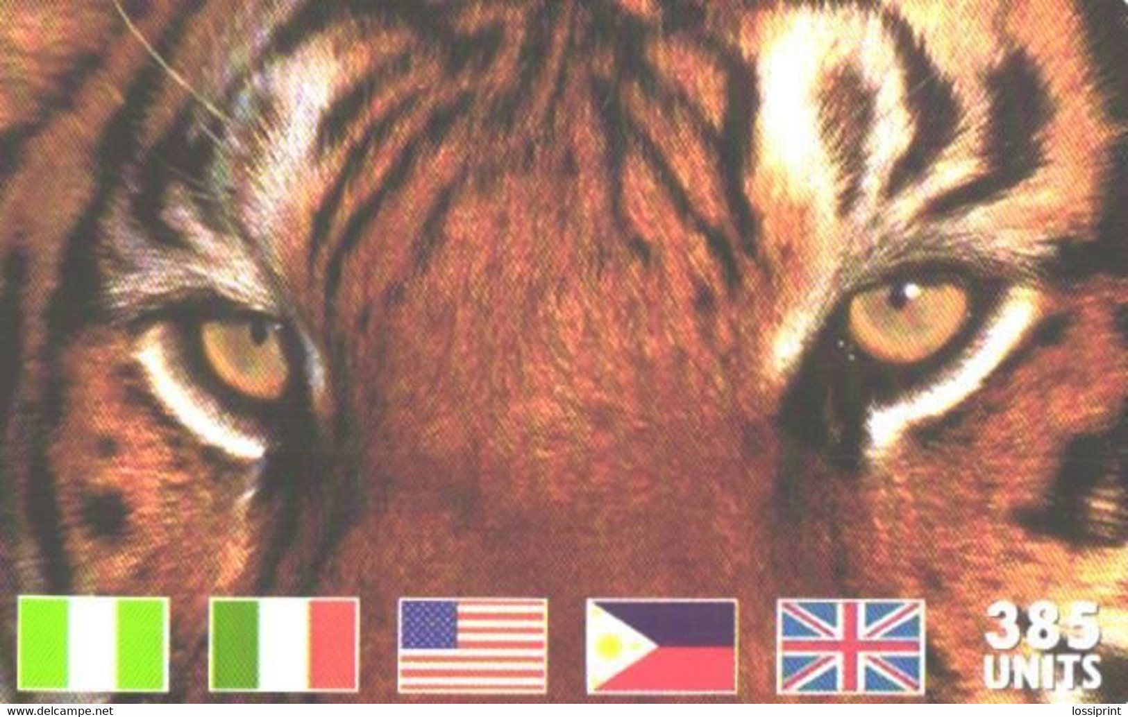 United Kingdom?:Used Phonecard, 385 Units, Tiger - [ 8] Firmeneigene Ausgaben