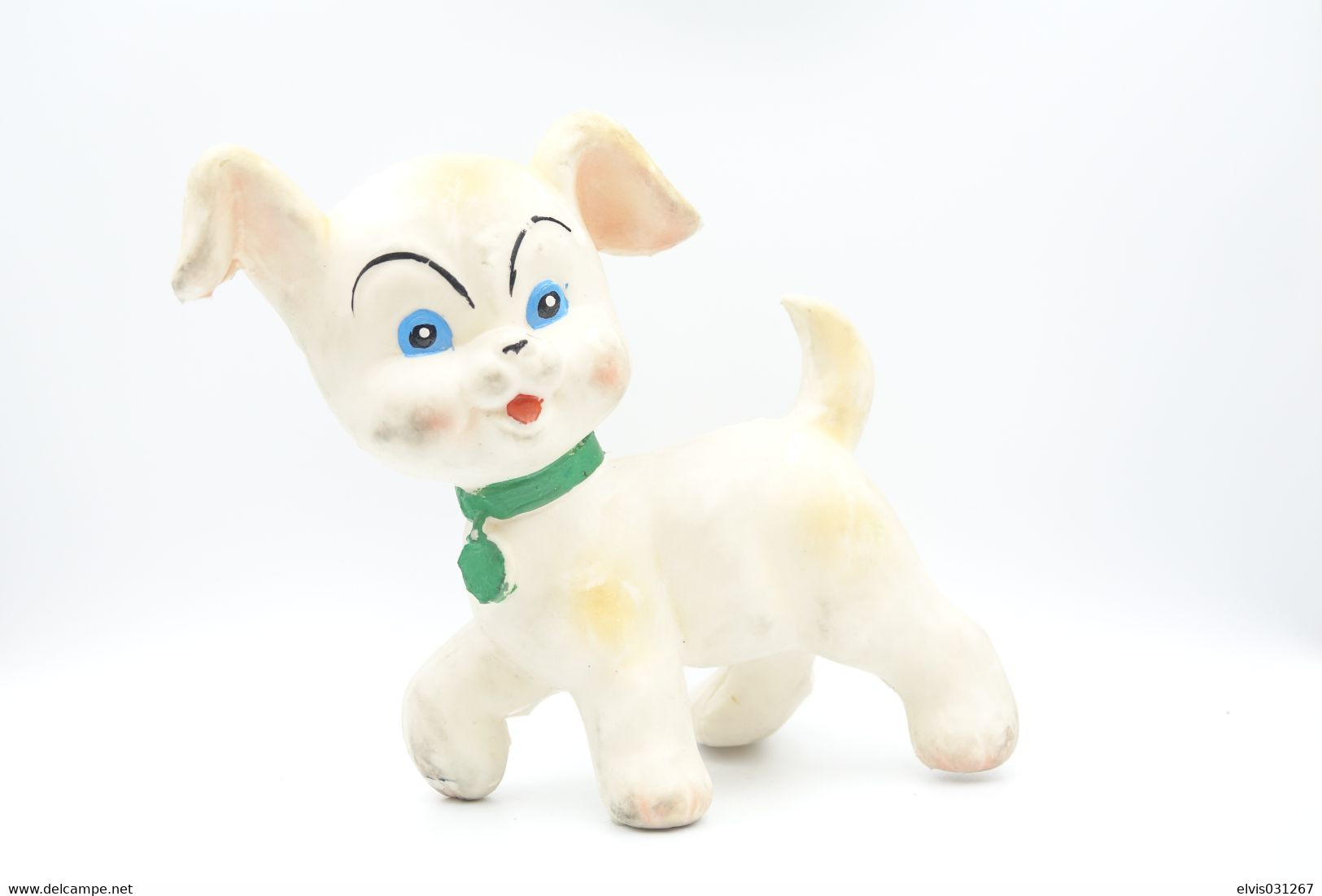 PIEPER POUET SQUEAKY: UNKNOWN CAT - L=16 - Rubber - Vinyl -1950's - Smurfs