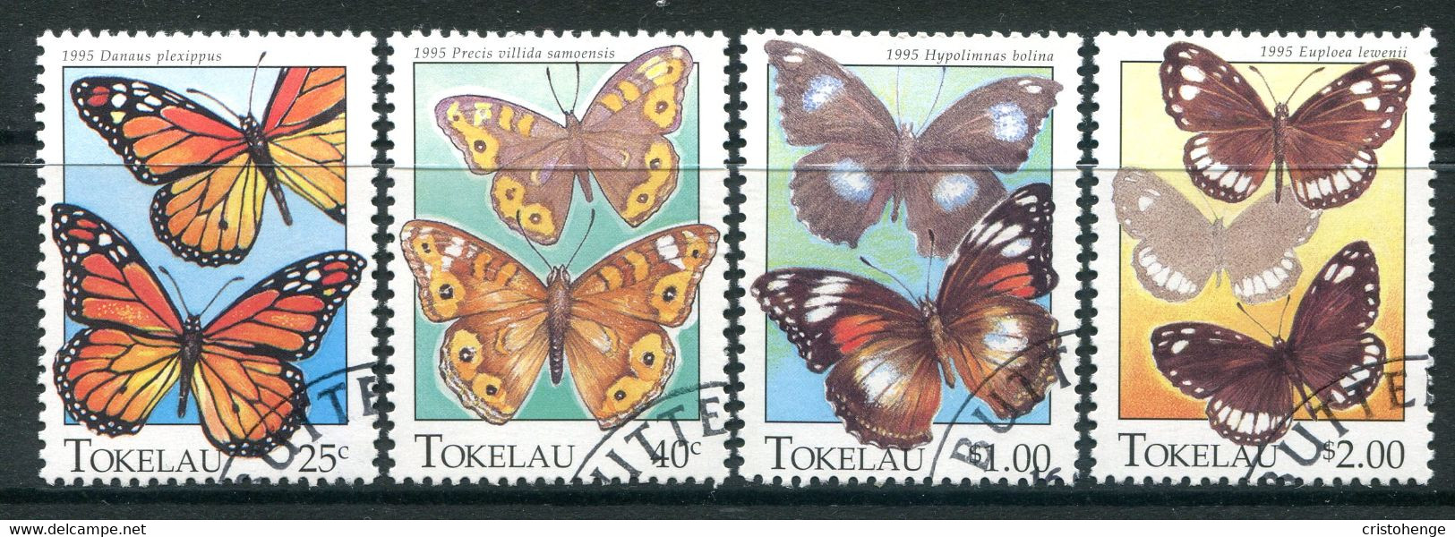 Tokelau 1995 Butterflies & Moths Set CTO Used (SG 230-233) - Tokelau