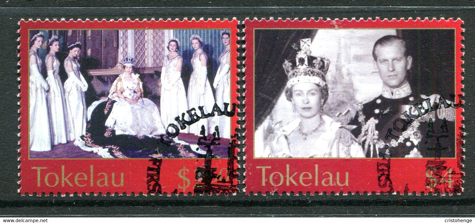 Tokelau 2003 50th Anniversary Of Coronation Of QEII Set CTO Used (SG 348-349) - Tokelau