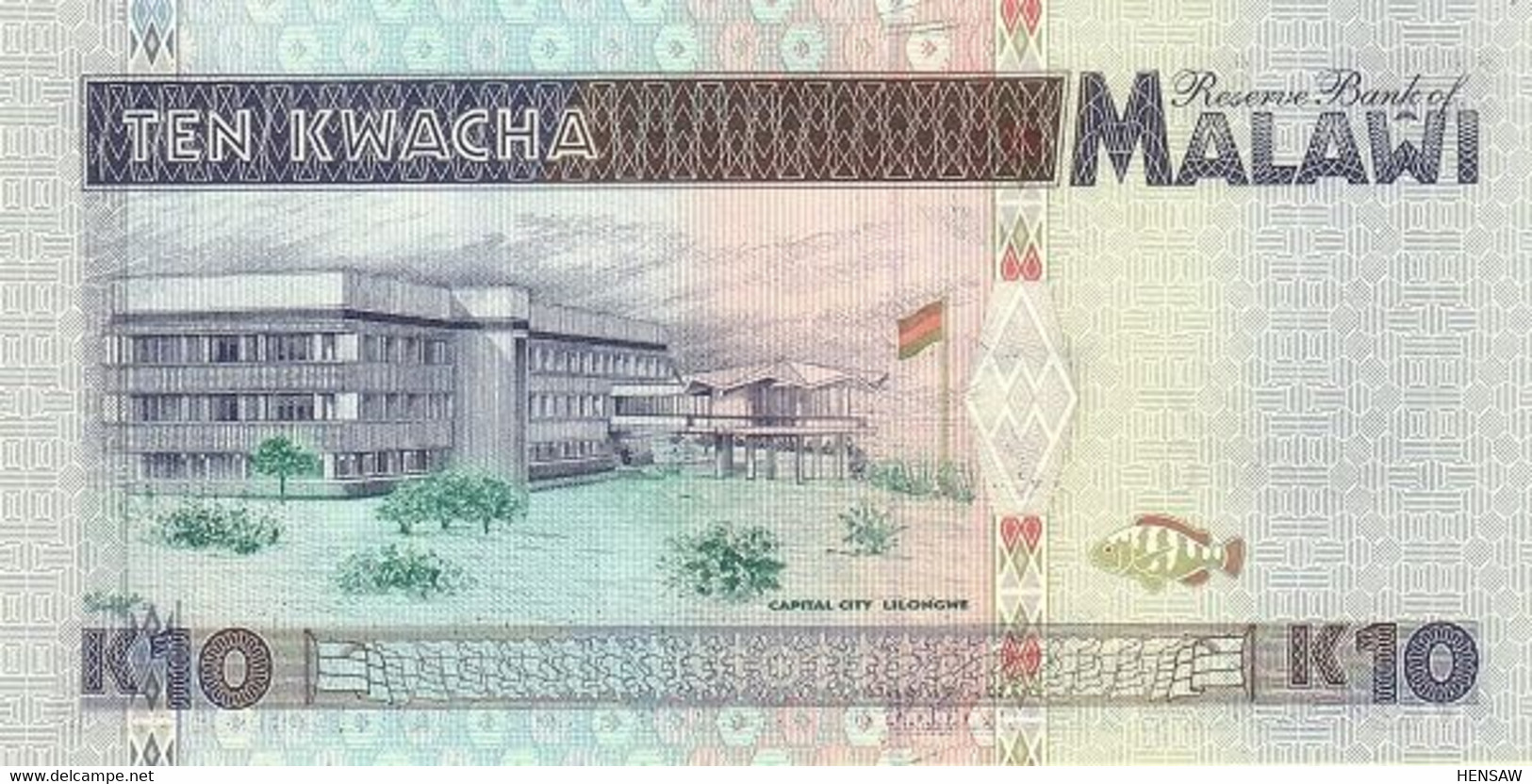 MALAWI 10 KWACHA 1995 P 31 UNC SC NUEVO - Malawi