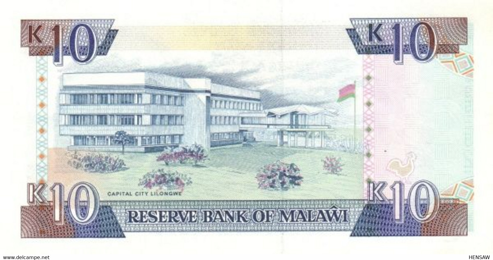 MALAWI 10 KWACHA 1992 P 25b UNC SC NUEVO - Malawi