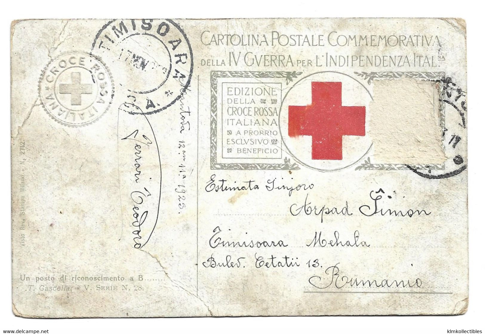 ESPERANTO - 1923 ESPERANTO RED CROSS CINDERELLA VIGNETTE - Esperanto