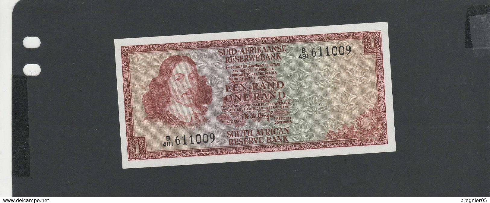 AFRIQUE Du SUD - Billet 1 Rand 1966/72 NEUF/UNC Pick-109 - Sudafrica