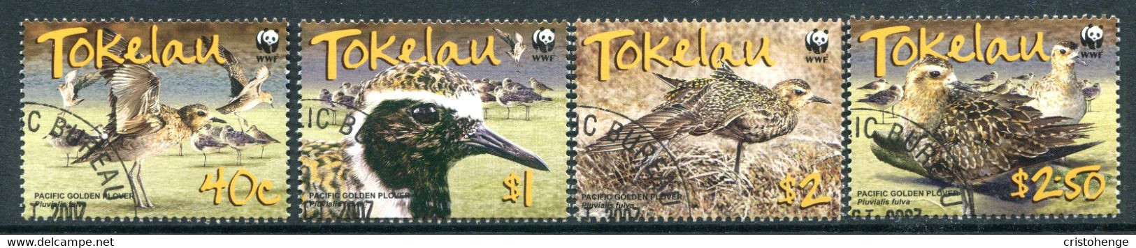 Tokelau 2007 Endangered Species - Pacific Golden Plover Set CTO Used (SG 382-377) - Tokelau